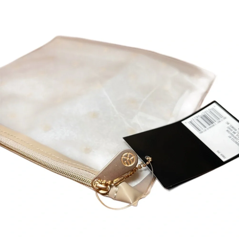 Sonia Kashuk Clear and Gold Travel Pouch